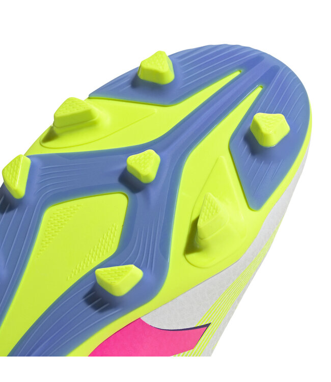 Adidas Predator Club 25 FG/MG Jr (White/Lime/Pink)