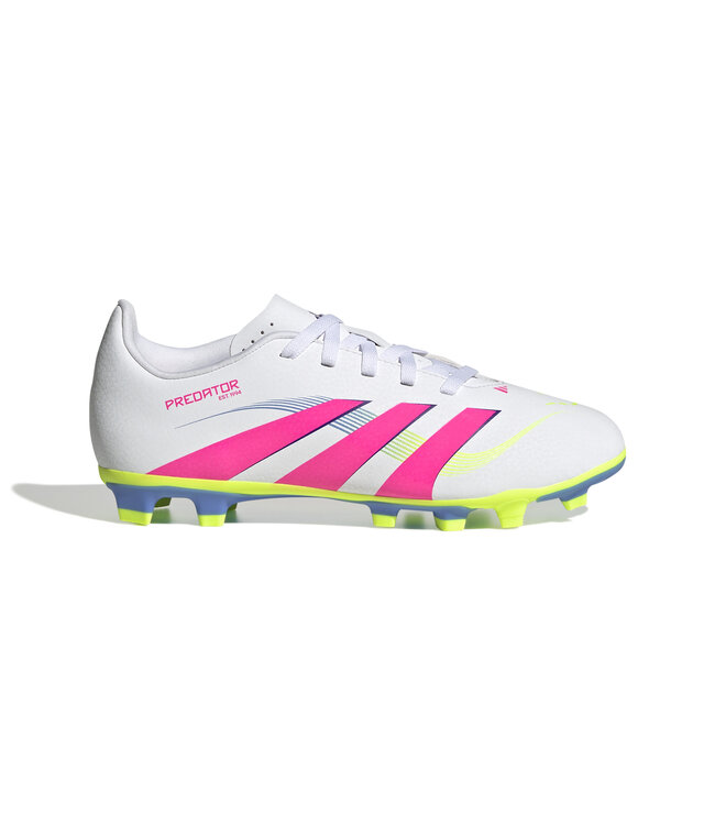 Adidas Predator Club 25 FG/MG Jr (White/Lime/Pink)