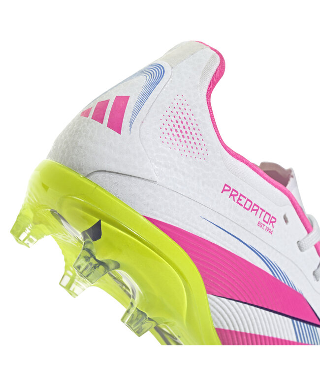 Adidas Predator Elite 25 FG Jr (White/Lime/Pink)