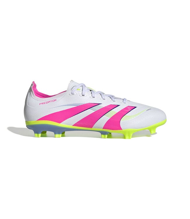 Adidas Predator League 25 FG (White/Lime/Pink)