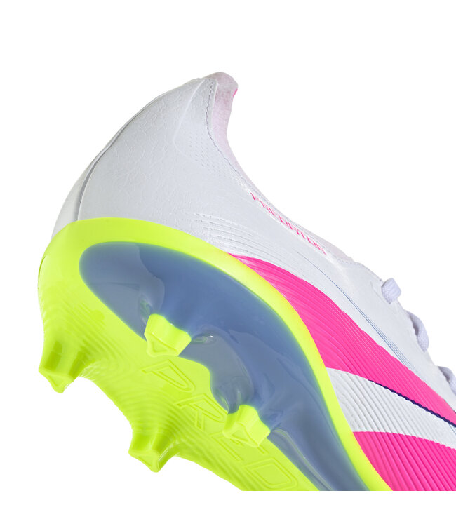Adidas Predator League 25 FG (White/Lime/Pink)