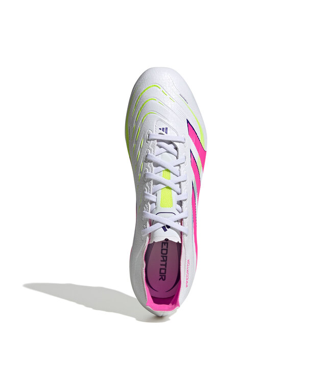 Adidas Predator League 25 FG (White/Lime/Pink)