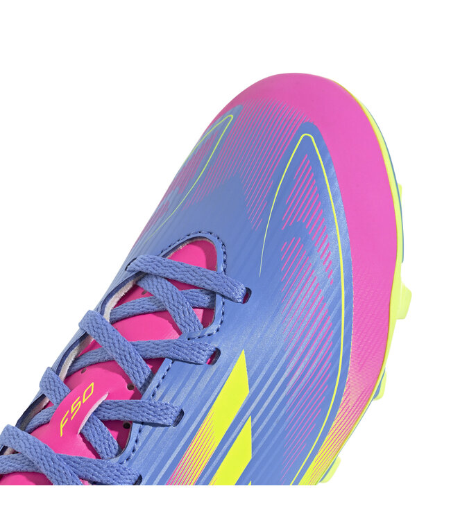 Adidas F50 Club FxG Jr (Blue/Lime/Pink)