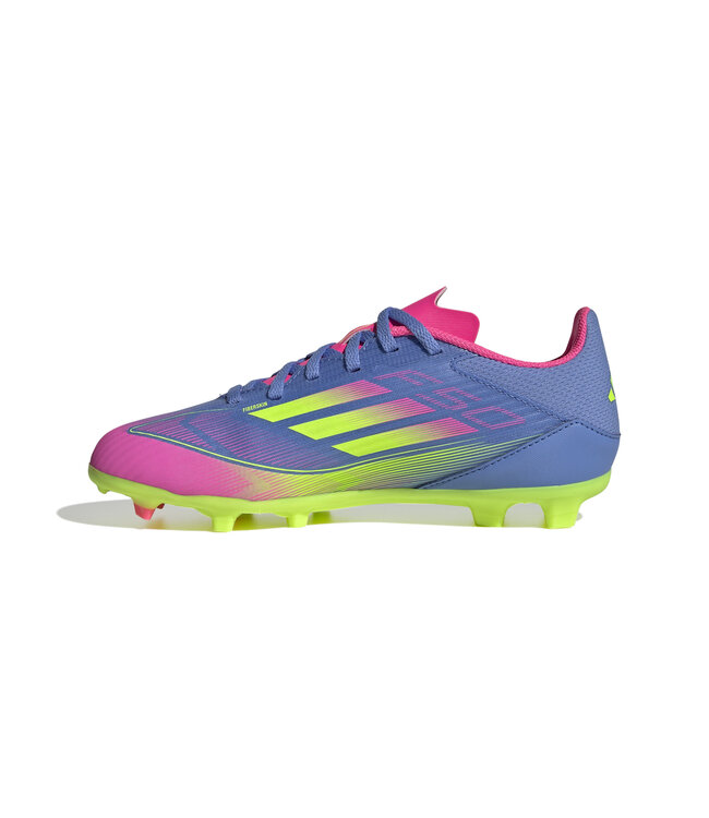 Adidas F50 League FG/MG Jr (Blue/Lime/Pink)