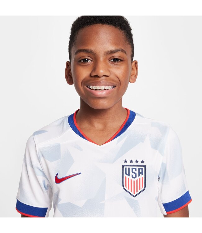 Nike USA USWNT 2025 Home Jersey Youth (White/Gray)