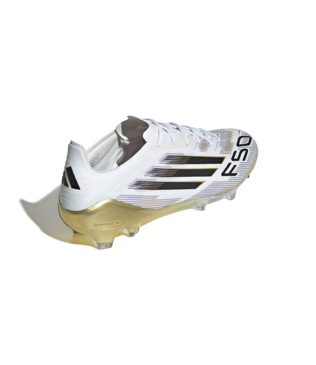 Adidas F50 Elite FG (White/Black/Gold)