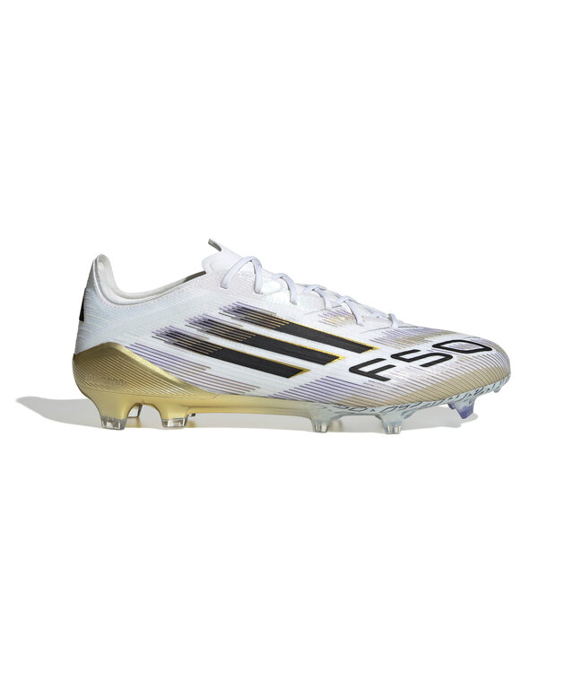 Adidas F50 Elite FG (White/Black/Gold)