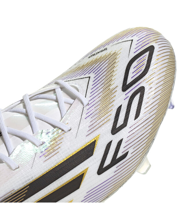 Adidas F50 Elite FG (White/Black/Gold)