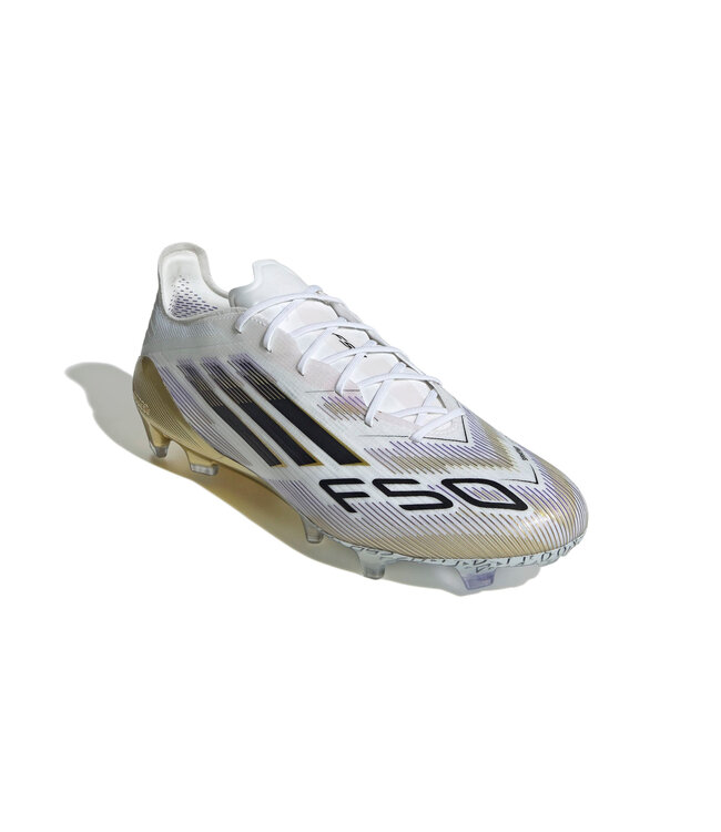 Adidas F50 Elite FG (White/Black/Gold)