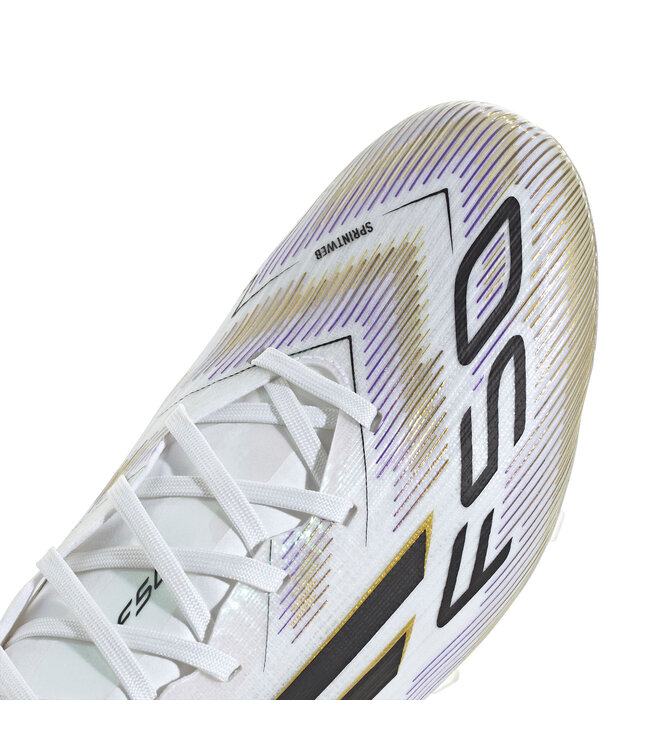 Adidas F50 Pro FG (White/Black/Gold)
