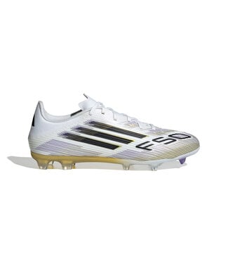 Adidas F50 LEAGUE FG (WHITE/BLACK/GOLD)