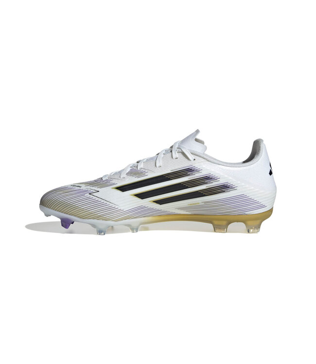 Adidas F50 League FG (White/Black/Gold)