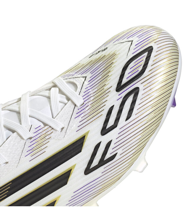 Adidas F50 League FG (White/Black/Gold)