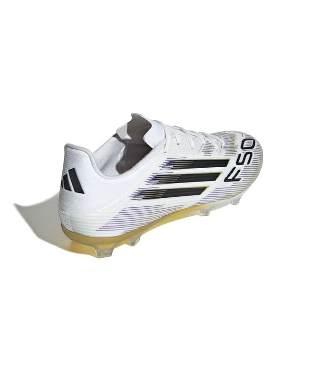Adidas F50 League FG (White/Black/Gold)