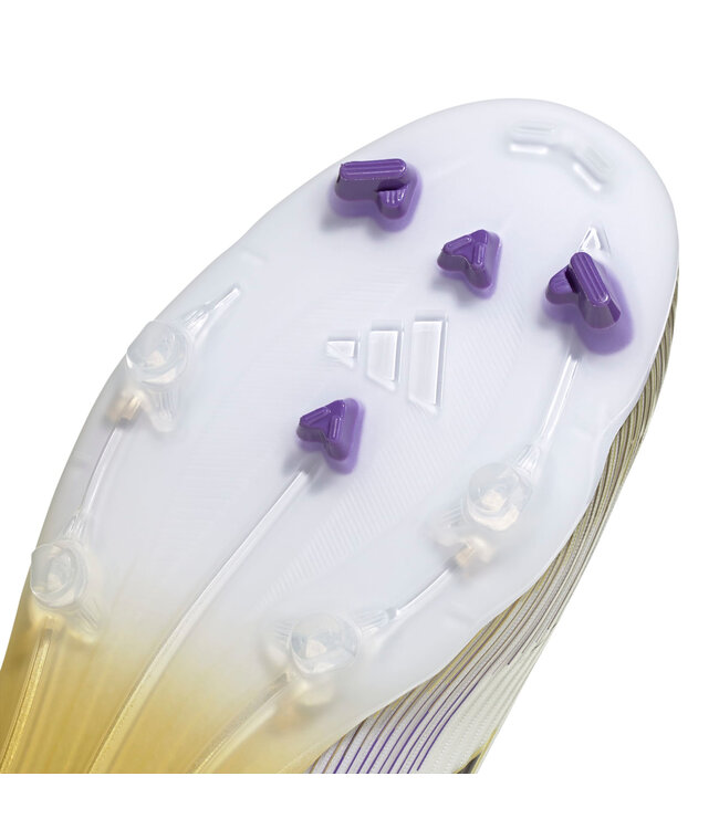 Adidas F50 League FG (White/Black/Gold)