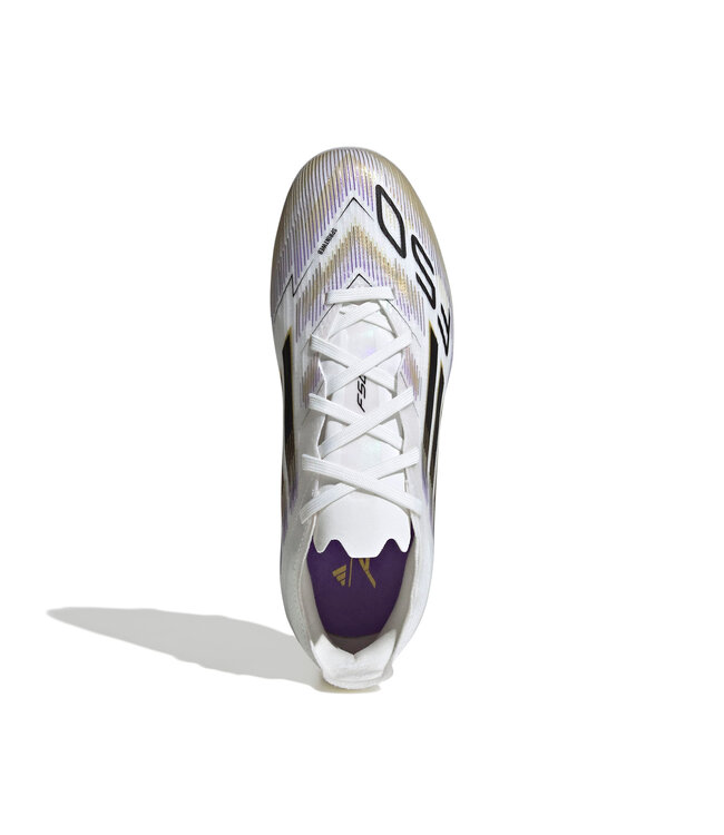 Adidas F50 Elite FG Jr (White/Black/Gold)