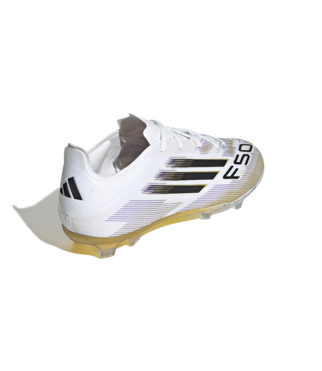 Adidas F50 Elite FG Jr (White/Black/Gold)