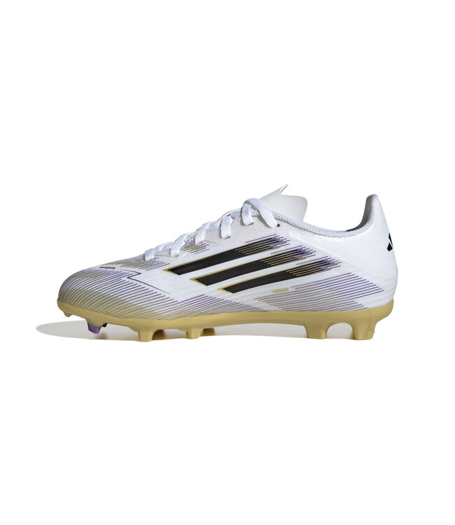 Adidas F50 League FG/MG Jr (White/Black/Gold)