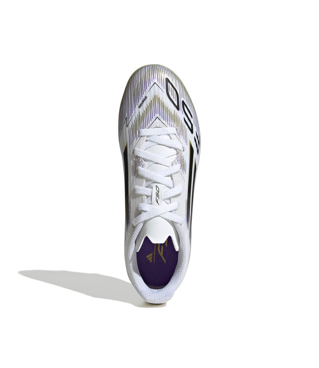 Adidas F50 League FG/MG Jr (White/Black/Gold)