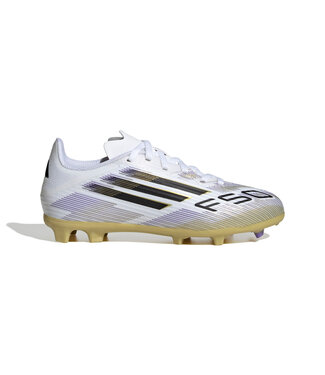 Adidas F50 LEAGUE FG/MG JR (WHITE/BLACK/GOLD)