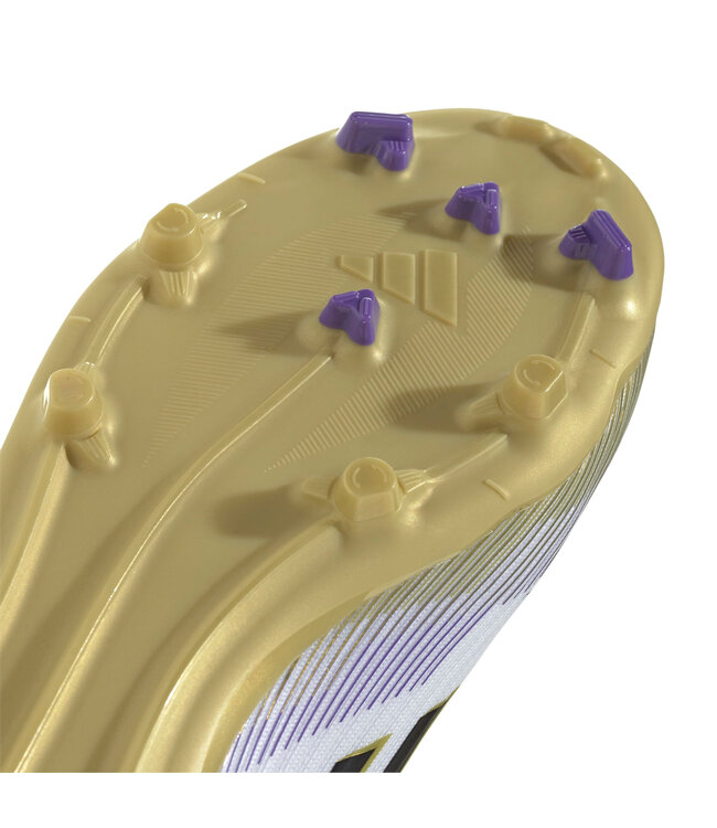 Adidas F50 League FG/MG Jr (White/Black/Gold)