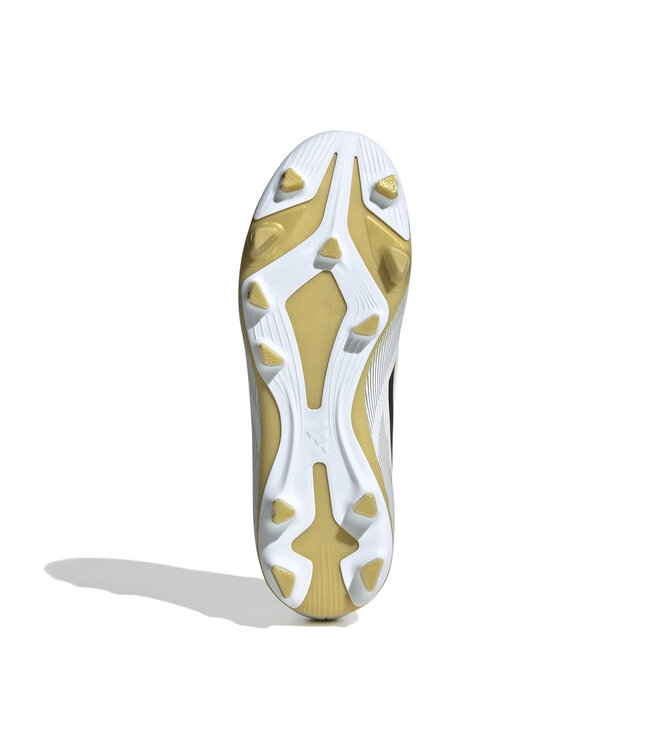 Adidas F50 Club FG/MG Jr (White/Black/Gold)