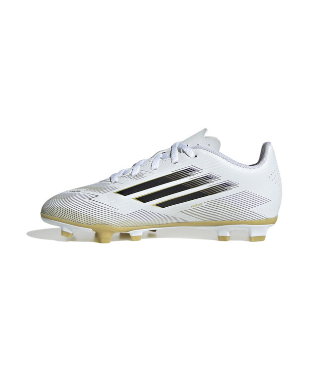 Adidas F50 Club FG/MG Jr (White/Black/Gold)
