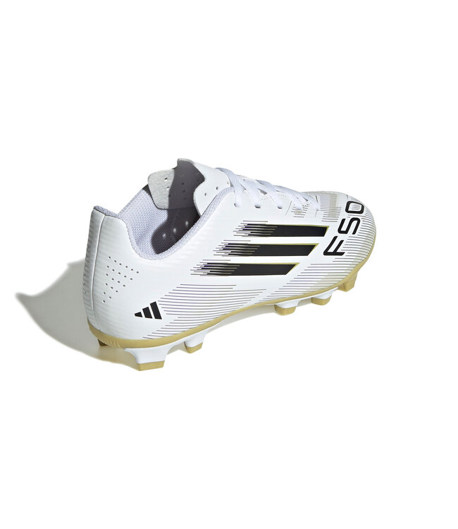 Adidas F50 Club FG/MG Jr (White/Black/Gold)