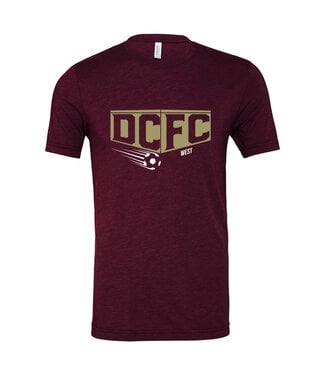 DCFC UNISEX TRIBLEND TEE (SOLID MAROON)