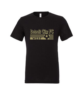 DCFC UNISEX TRIBLEND TEE (SOLID BLACK)