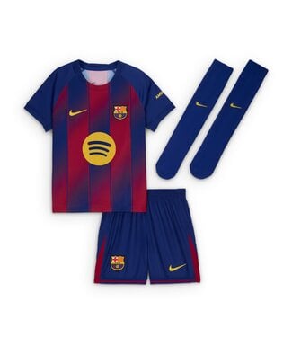 Nike FC BARCELONA 25/26 HOME KIT CHILD (BLUE/RED)