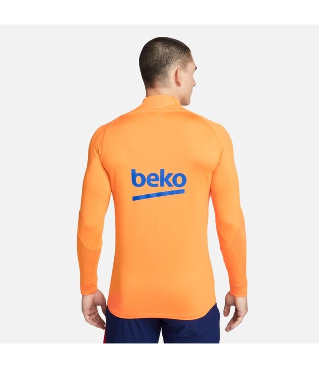 Nike FC Barcelona 21/22 Strike Drill Top 1/4 Zip (Orange/Blue)