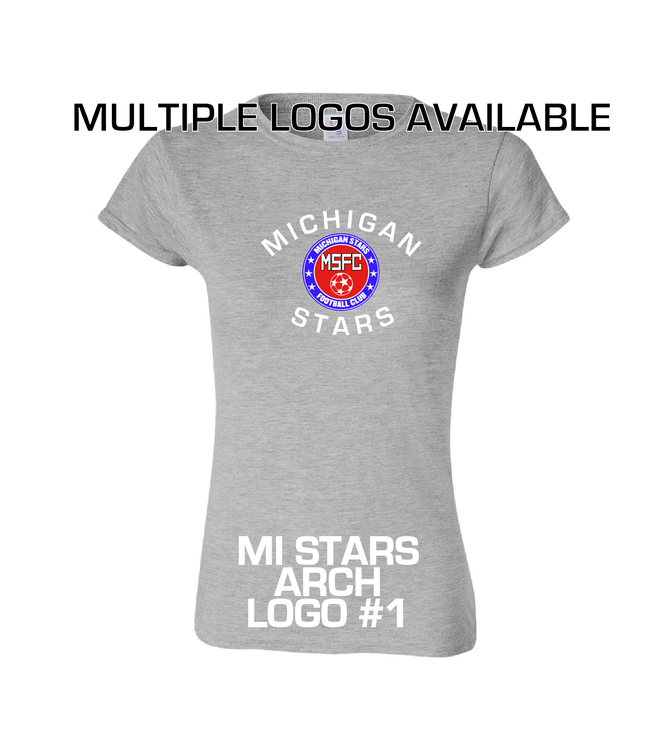 MI STARS SOFT SS TEE WOMENS (GRAY)