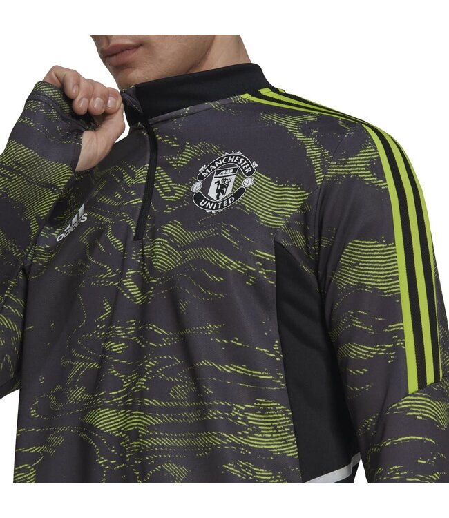 Adidas Manchester United 22/23 Condivo 22 Training Top (Black/Lime)
