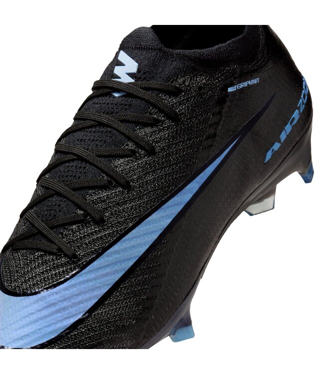 Nike Zoom Mercurial Vapor 16 Elite FG (Black/Light Blue)