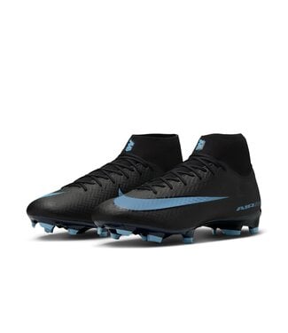 Nike ZOOM MERCURIAL SUPERFLY 10 ACADEMY FG/MG (BLACK/LIGHT BLUE)
