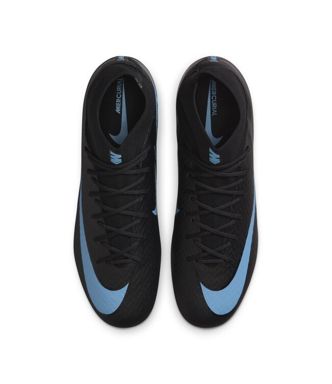 Nike Zoom Mercurial Superfly 10 Academy FG/MG (Black/Light Blue)