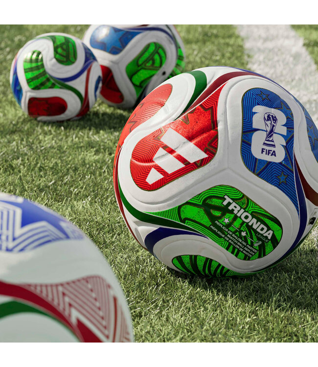 Adidas World Cup 2026 Trionda League Ball (Red/Green/Blue)