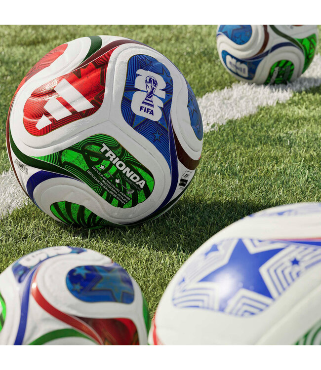Adidas World Cup 2026 Trionda Competition Ball (Red/Green/Blue)
