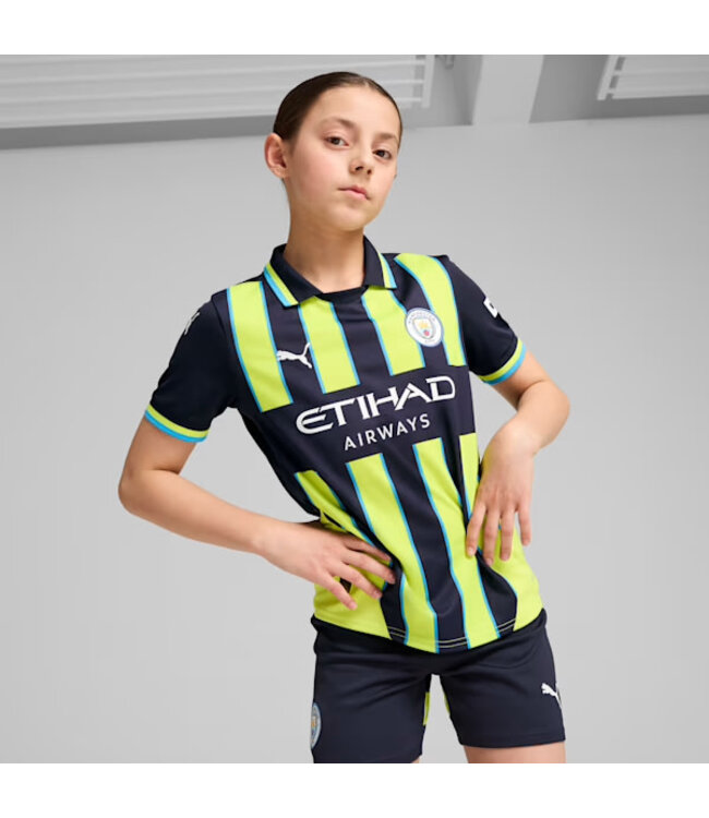 PUMA Manchester City 24/25 Away Jersey Youth (Navy/Yellow)