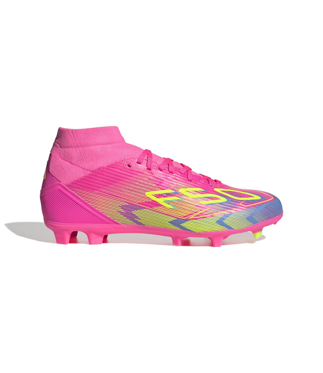 Adidas F50 League Mid FG Women (Pink/Volt/Blue)