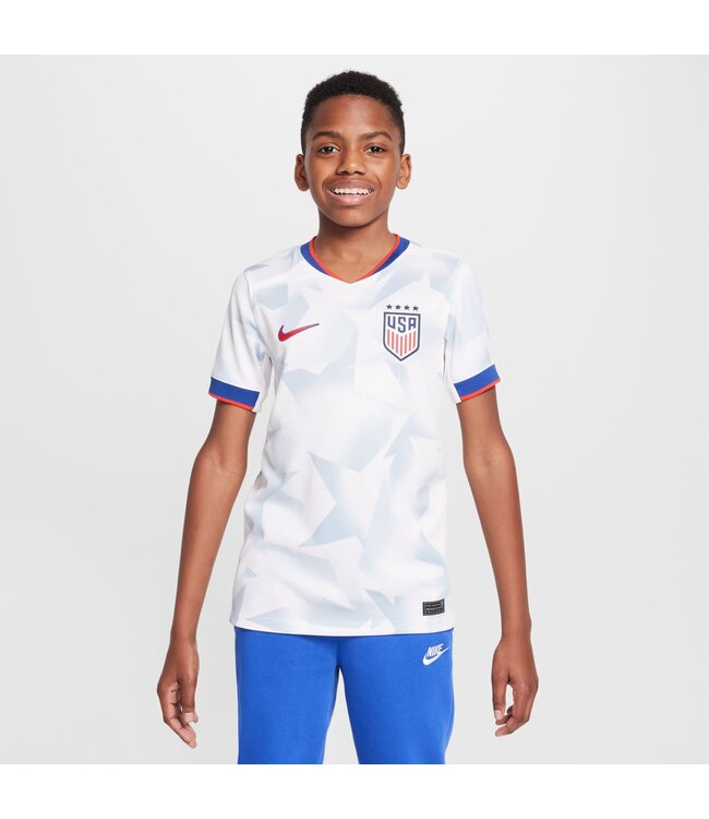 Nike USA USWNT 2025 Home Jersey Youth (White/Gray)