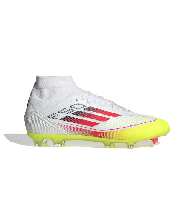 Adidas F50 League Mid FG Women (White/Red/Volt)