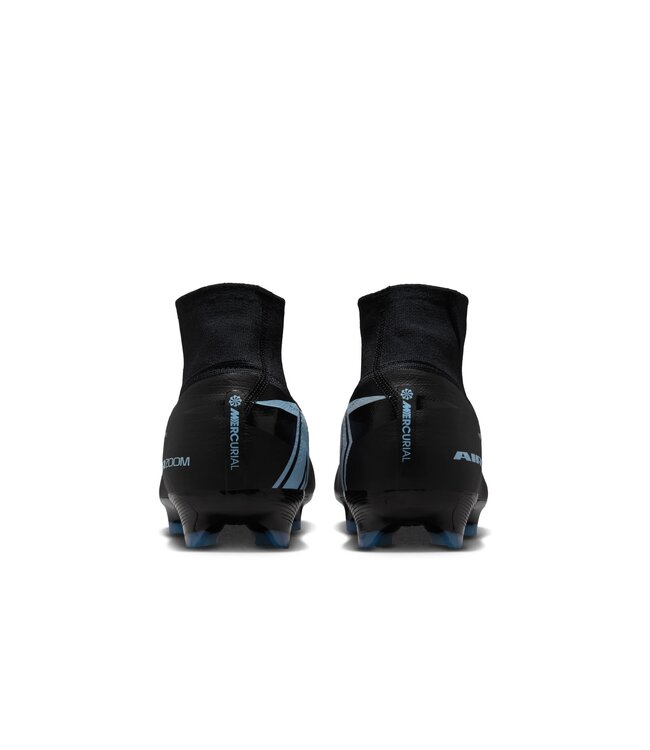 Nike Zoom Mercurial Superfly 10 Pro FG (Black/Light Blue)