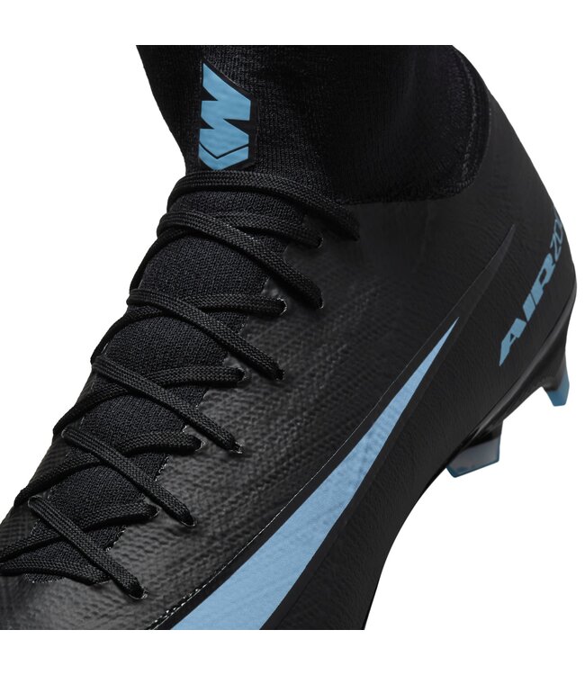 Nike Zoom Mercurial Superfly 10 Pro FG (Black/Light Blue)