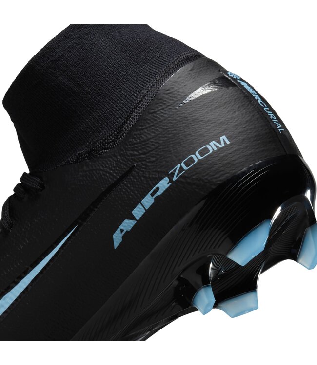 Nike Zoom Mercurial Superfly 10 Pro FG (Black/Light Blue)