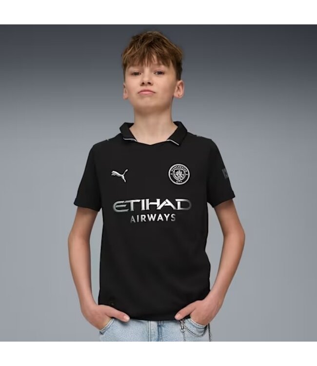 PUMA Manchester City 25/26 Away Jersey Youth (Black)
