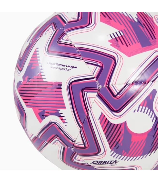 PUMA Orbita Premier League Brilliance Mini Ball 25/26 (White/Purple)