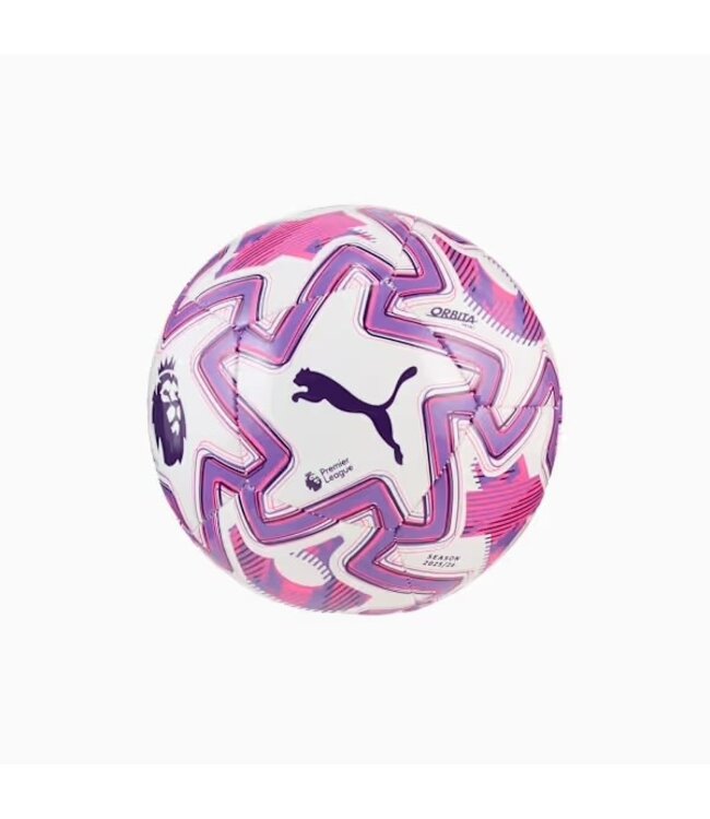 PUMA Orbita Premier League Brilliance Mini Ball 25/26 (White/Purple)