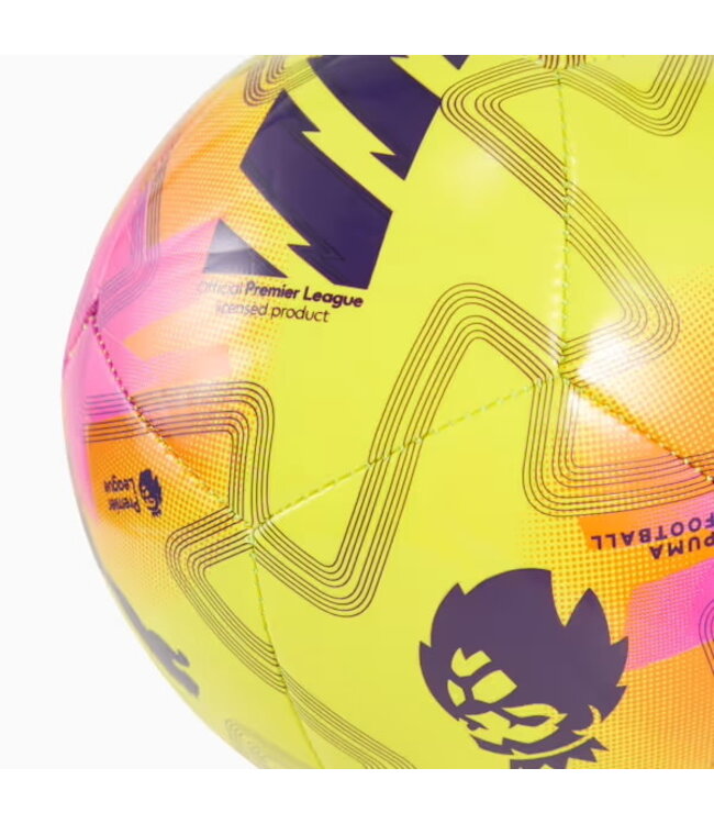 PUMA Orbita Premier League Lights Mini Ball 25/26 (Yellow/Pink)